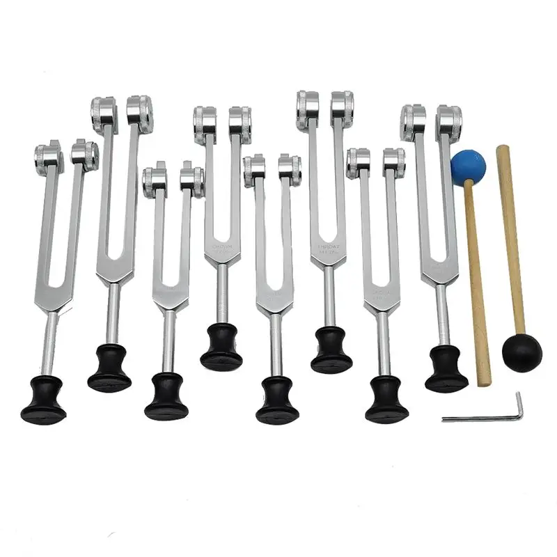 B48B-Tuning Forks Set For Healing,Sound Therapy(126.22 Hz,136.1 Hz,141.27 Hz,172.06 Hz,194.18 Hz,210.42 Hz,221.23Hz)