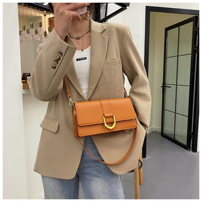 New Luxury Designer Handbag New Female Shoulder Underarm Small Bag Fashion Pu Leather Casual Crossbody Tote Bags for Women