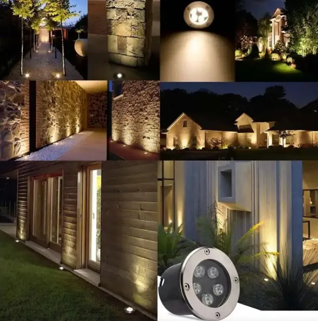 IP67 Waterproof  5W LED Underground Lights Outdoor Spotlight Garden Yard Stairs Deck Lighting LED Recessed Floor Lamp