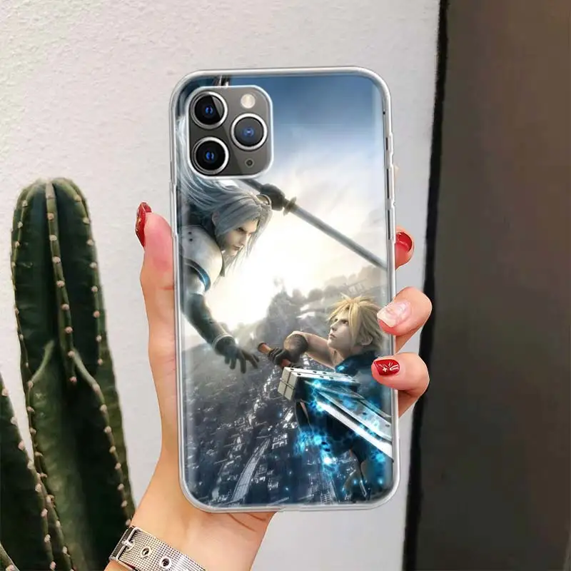 Final Fantasy VII For iPhone 16 15 14 13 12 11 Pro Max Phone Case X XS XR 7 Plus Print 8 SE Apple Fundas Cover Coque 11 15 13 14