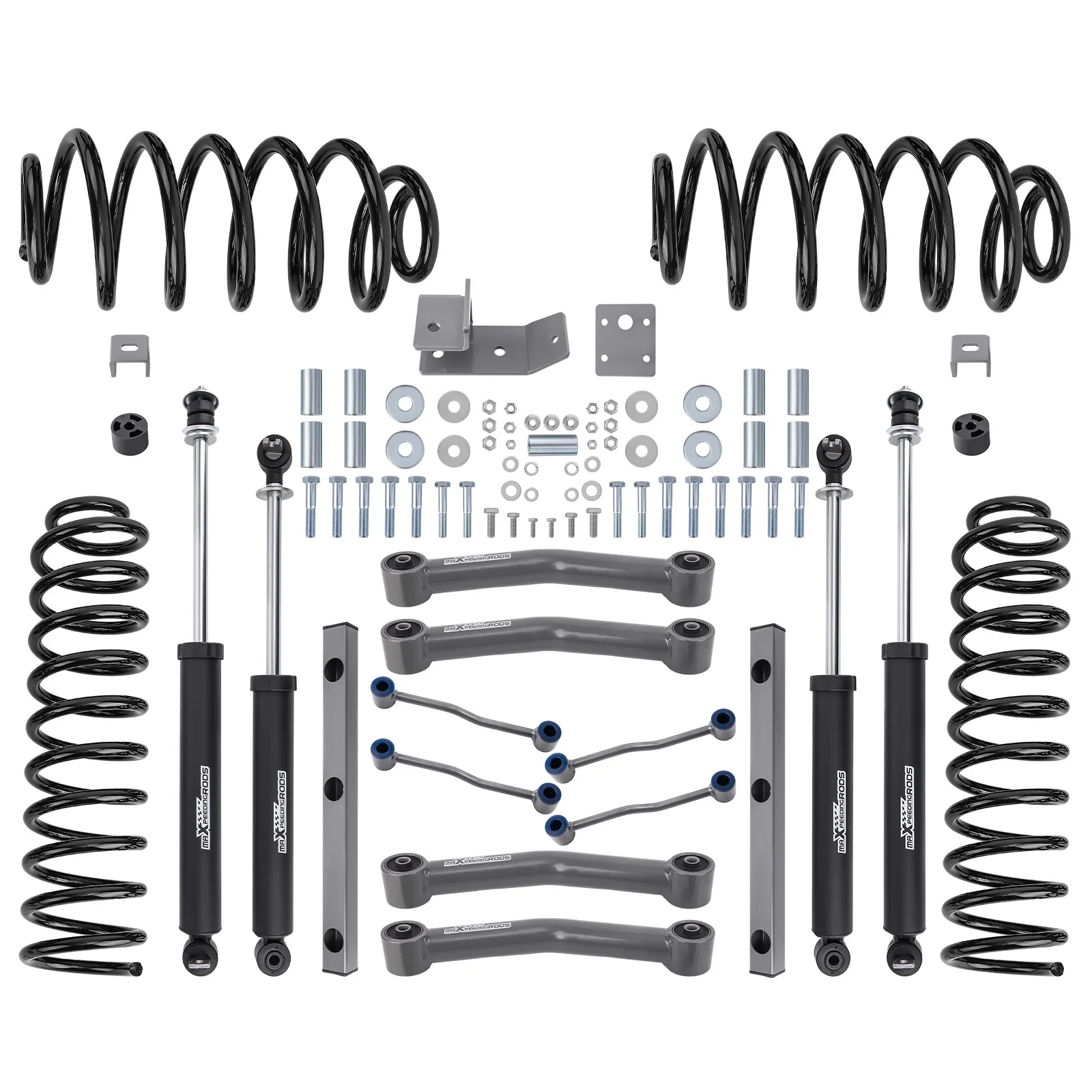 

MaXpeedingrods Factory 4" Lift Kit W/ Shocks Absorbers for Jeep Wrangler TJ 4WD Rubicon 2003 2004 2005 2006 High Durability