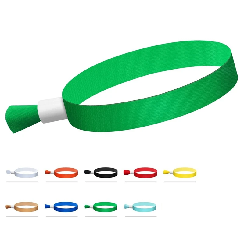 100 Pcs Activity Wristband For Events, For Lightweight Concert Wrist Strap (Green)