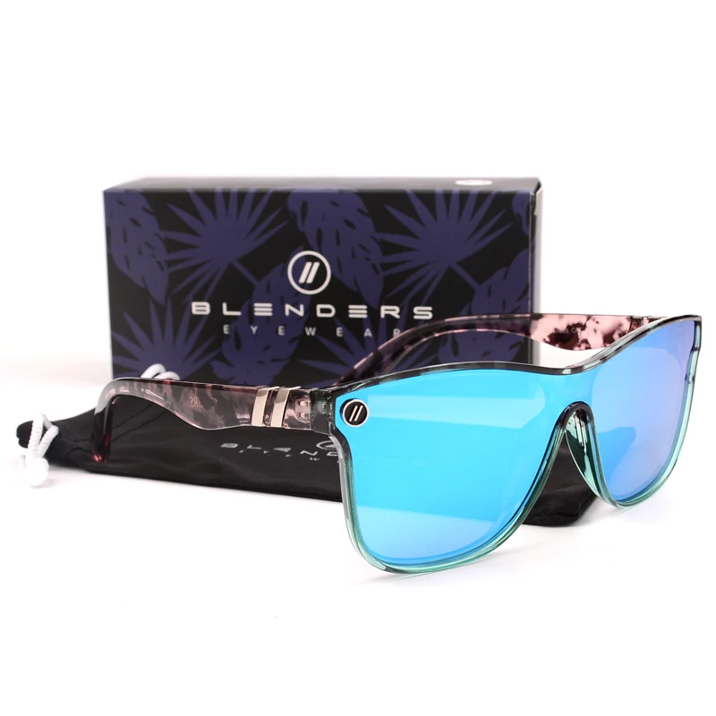 blenders Conjoined lenses Mirror Sunglasses Men Polarized UV Lense Eyewear Vintage Fashion Square Men women Sun Glasses 8803