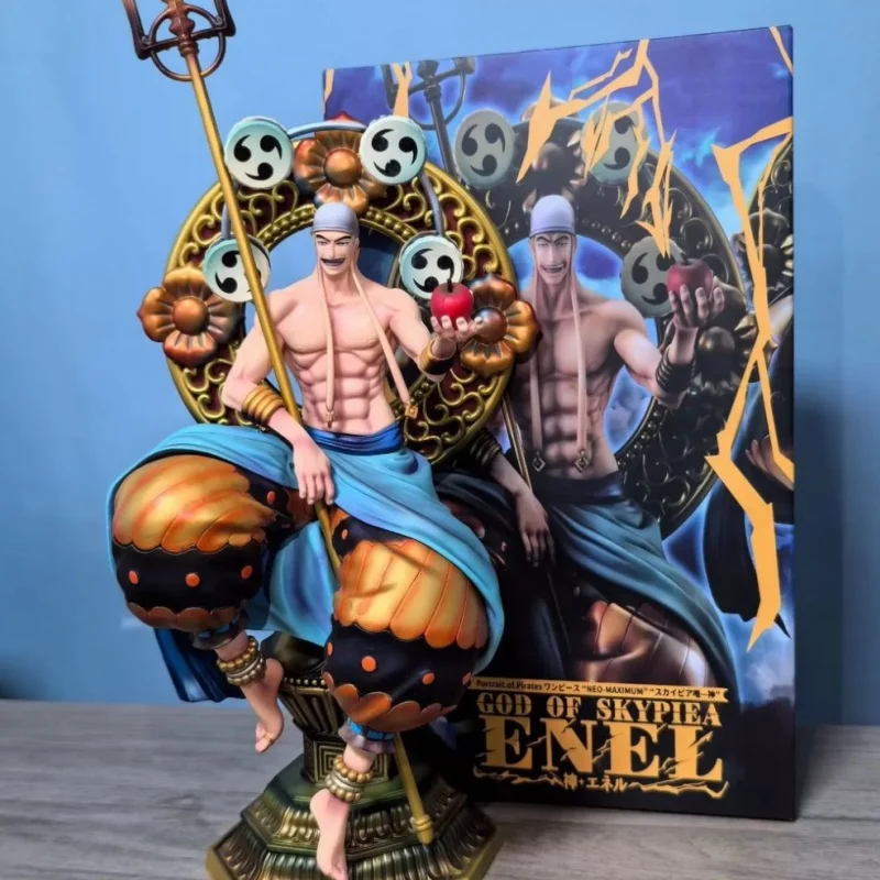 

One Piece Gk Thor Enel Pop Max 39 см модель ручной работы дисплей Аниме периферийные игрушки настольное украшение коллекция подарок на Рождество