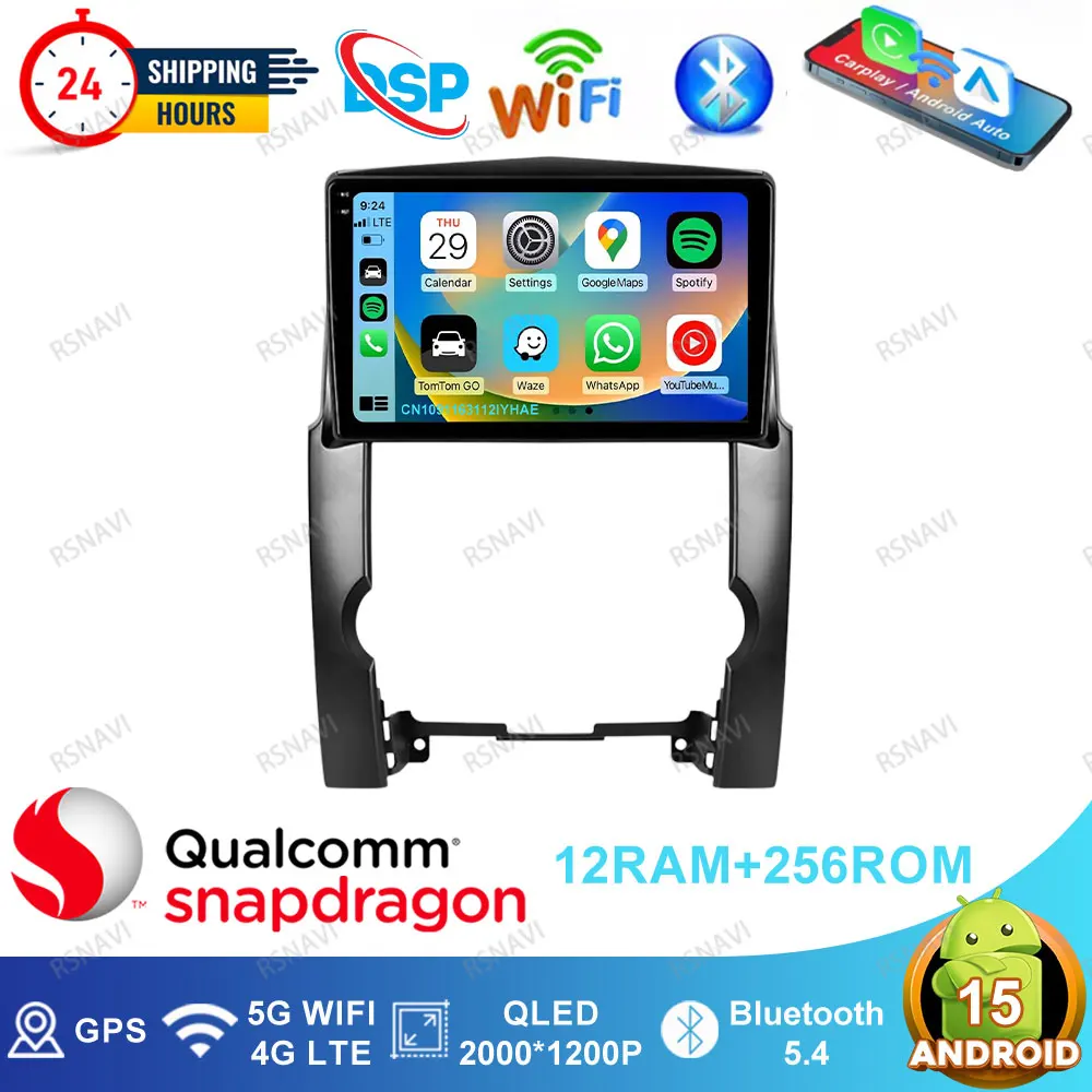 أندرويد 15 راديو السيارة لكيا سورينتو 2 XM 2009 - 2012 تسلا نموذج Y Junwiper السيارات غطاء عجلة القيادة مرسيدس W211 E90 جولف 6