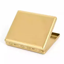 Antiqued Style Thick Cigarette Box Case Tobacco Container Box Cig Cigar Holder Box Storage Case with 2 Clips 20Pcs Capacity