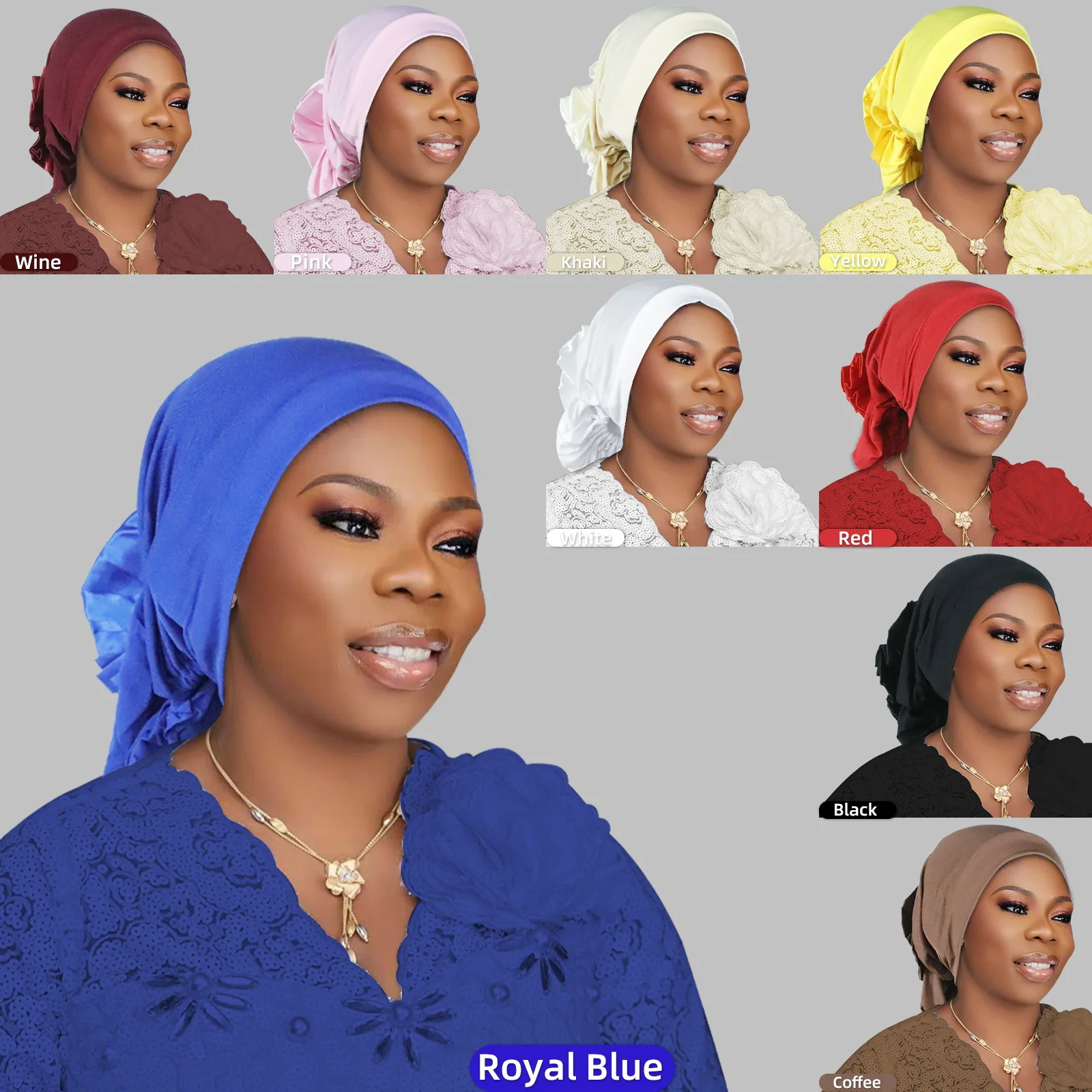 

Новая традиционная модная простая шапка-капюшон с жемчужным декором на спине, женская шапка-платок