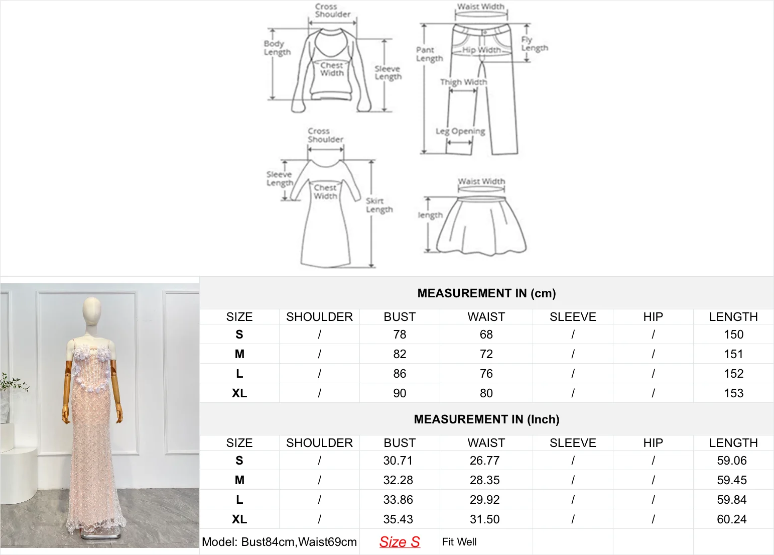 Abiti lunghi da donna di alta qualità con paillettes rosa e perline, applicazioni di fiori, senza maniche, senza schienale, per la festa