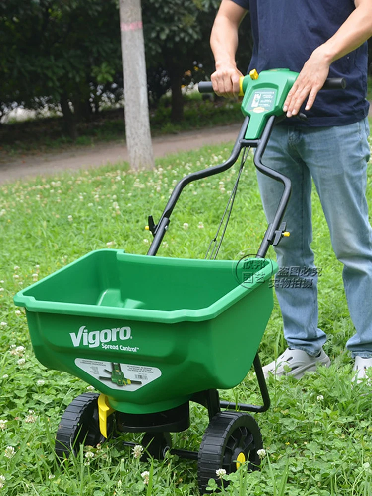Multifunctional Hand-Pushed Spreader, Granular Fertilizer Applicator, Home Gardening and Agricultural Seeder