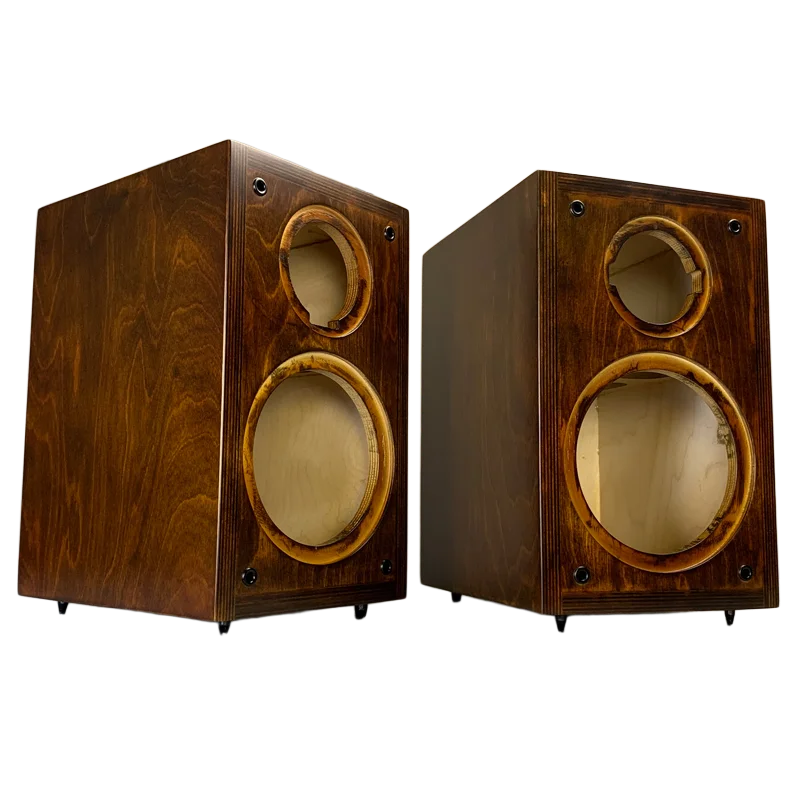 

Craftsmen Customized One Pair 6.5 Inch Two-Way Empty Birch Plywood Speaker Cabinet Box Vintage Classic Loudspeaker HIFI DIY