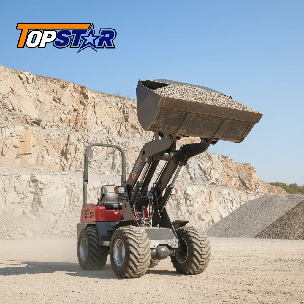 

2Ton Diesel Hydraulic Telescopic Arm Mini Loader for Orchard Planting Seedling Transplanting & Farm Bulk Material Loading