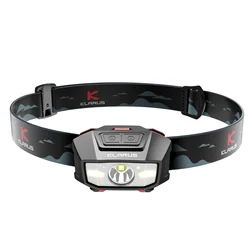 Klarus HM2 Headlight Flashlight Motion Controlled 270Lumens Dual LED Headlamp Power by AAA Battery for Protable Camping Lantern