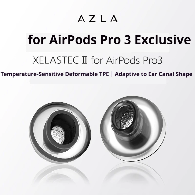 

Амбушюры AZLA Xelastec II для AirPods Pro 3 из материала TPE с противоскользящим покрытием и фильтром, для беспроводных Bluetooth-наушников