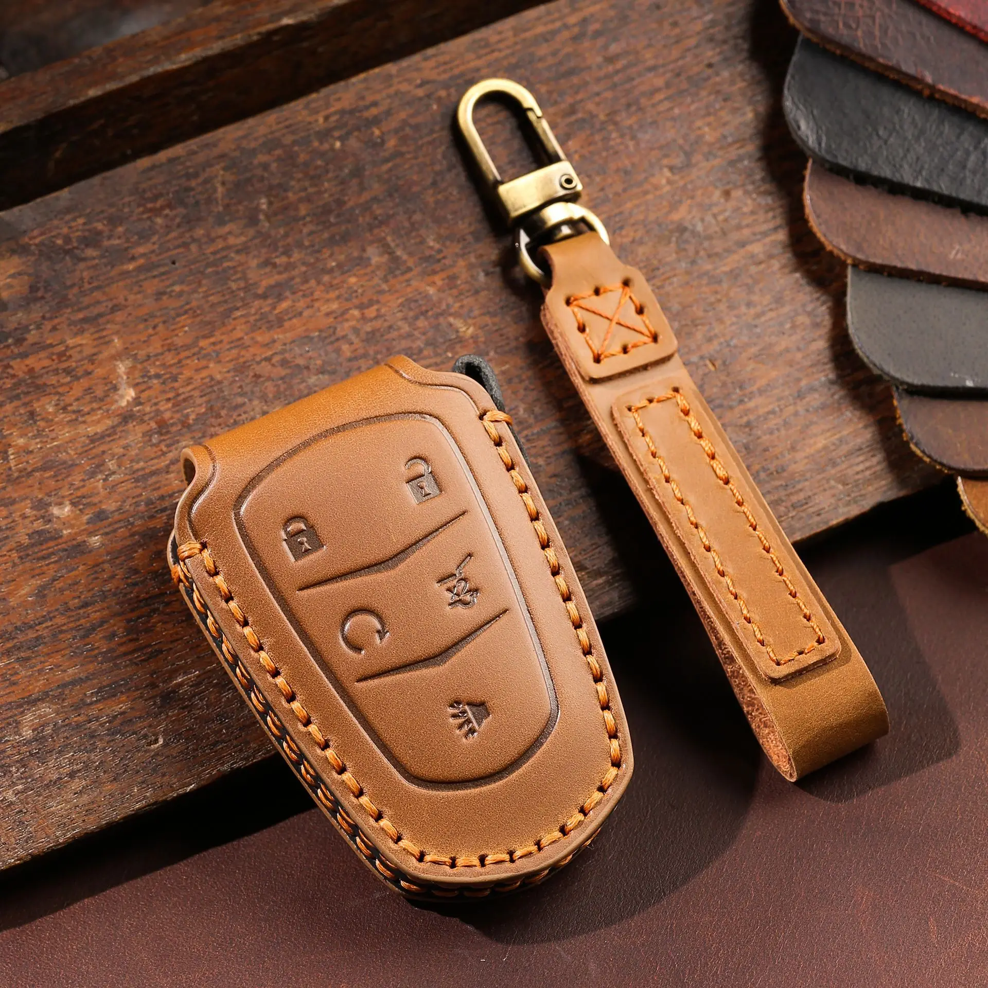 Leather Car Key Cas…