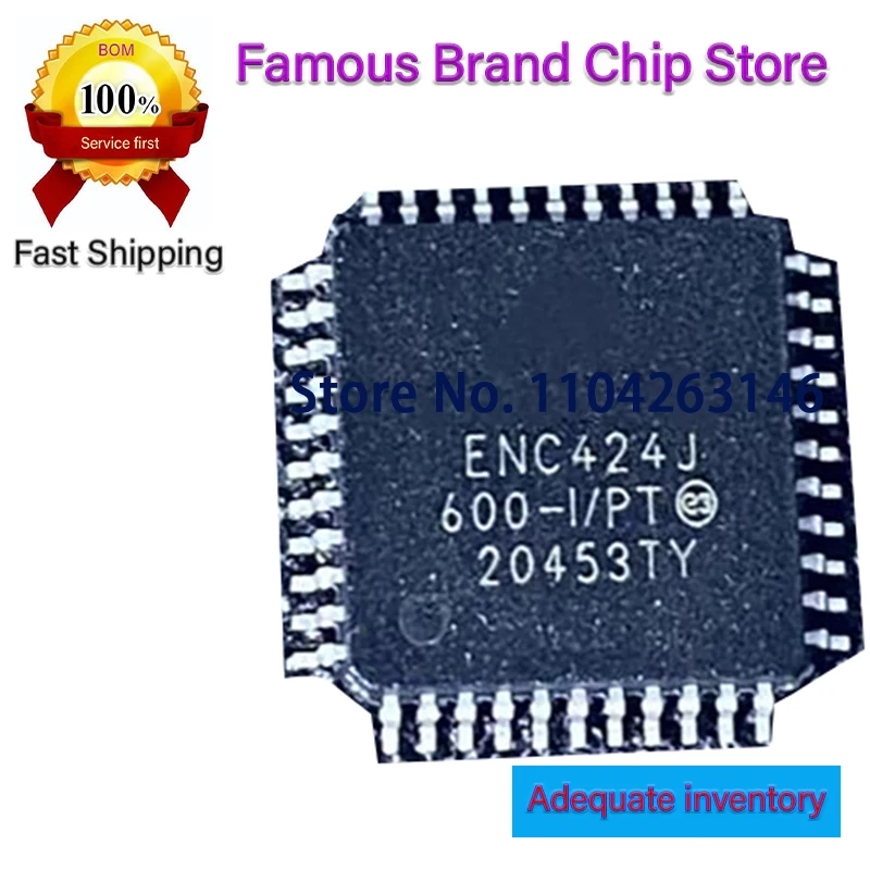 ENC28J60-I/SO 2/PCS SOP28 ENC28J60-I/SS SSOP28 ENC624J600-I/PT QFP64 ENC424J600-I/PT QFP44