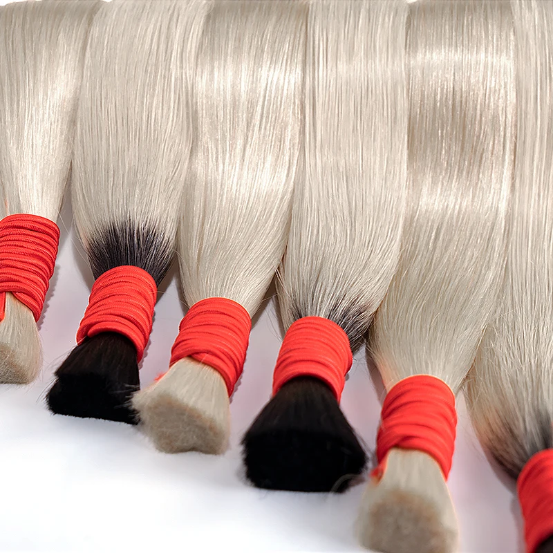 Human Hair Bulk 613# blonde No Weft Straight Remy Hair Extensions for Braiding Natural Vietnamita 1b613 Honey Blonde Hair Bundle