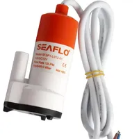 SEAFLO SFSP1-L012-01 12V 0.6Bar 12LPM Mini Submersible Bilge Pump for RV Marine Boat