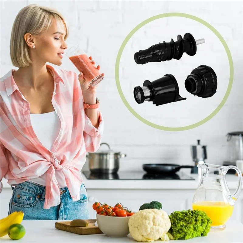 B01C-Juicing Auger End Cap And Juice Screen For Omega Juicer Body Replacement Parts NC900HDC NC800HDS 8006 8005 8004 8003