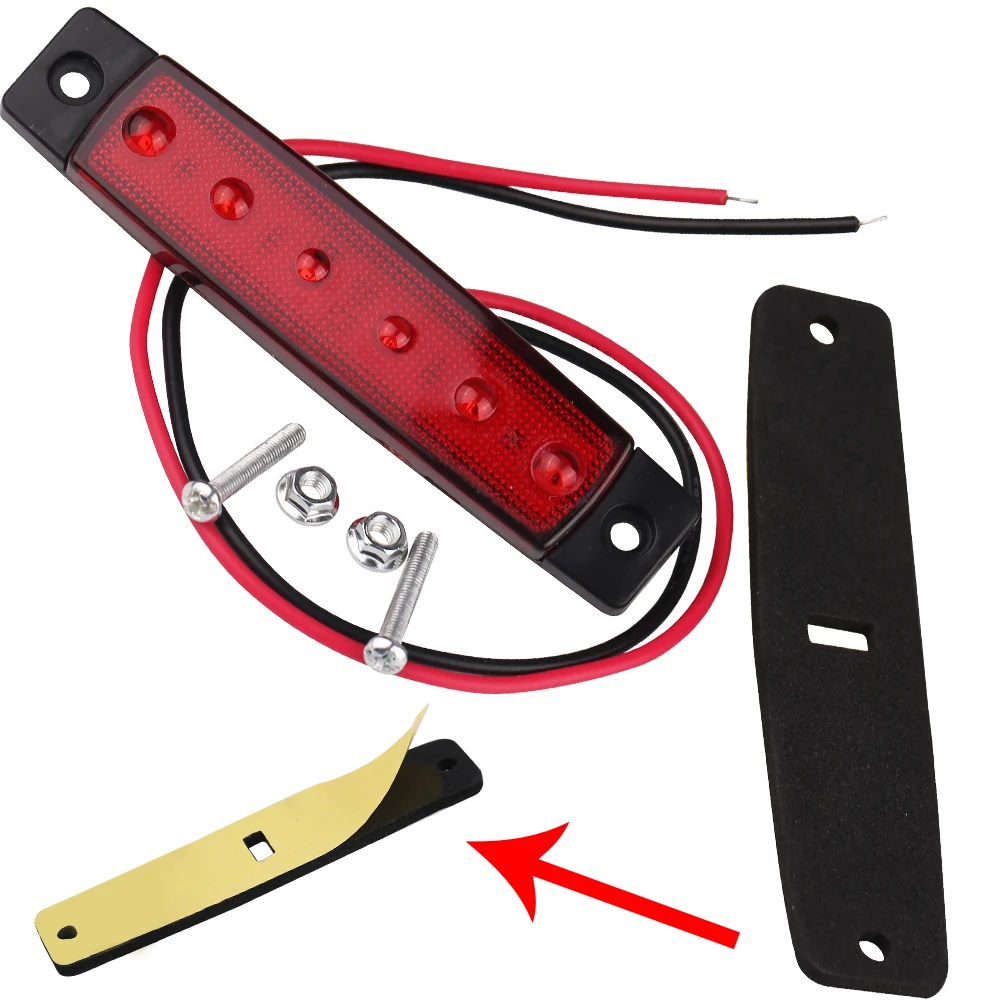 LED warning light signal lights For Bus Truck Trailer Lorry Side Marker Indicator Light Trailer Rear Tail Stop Turn Light 12/24V