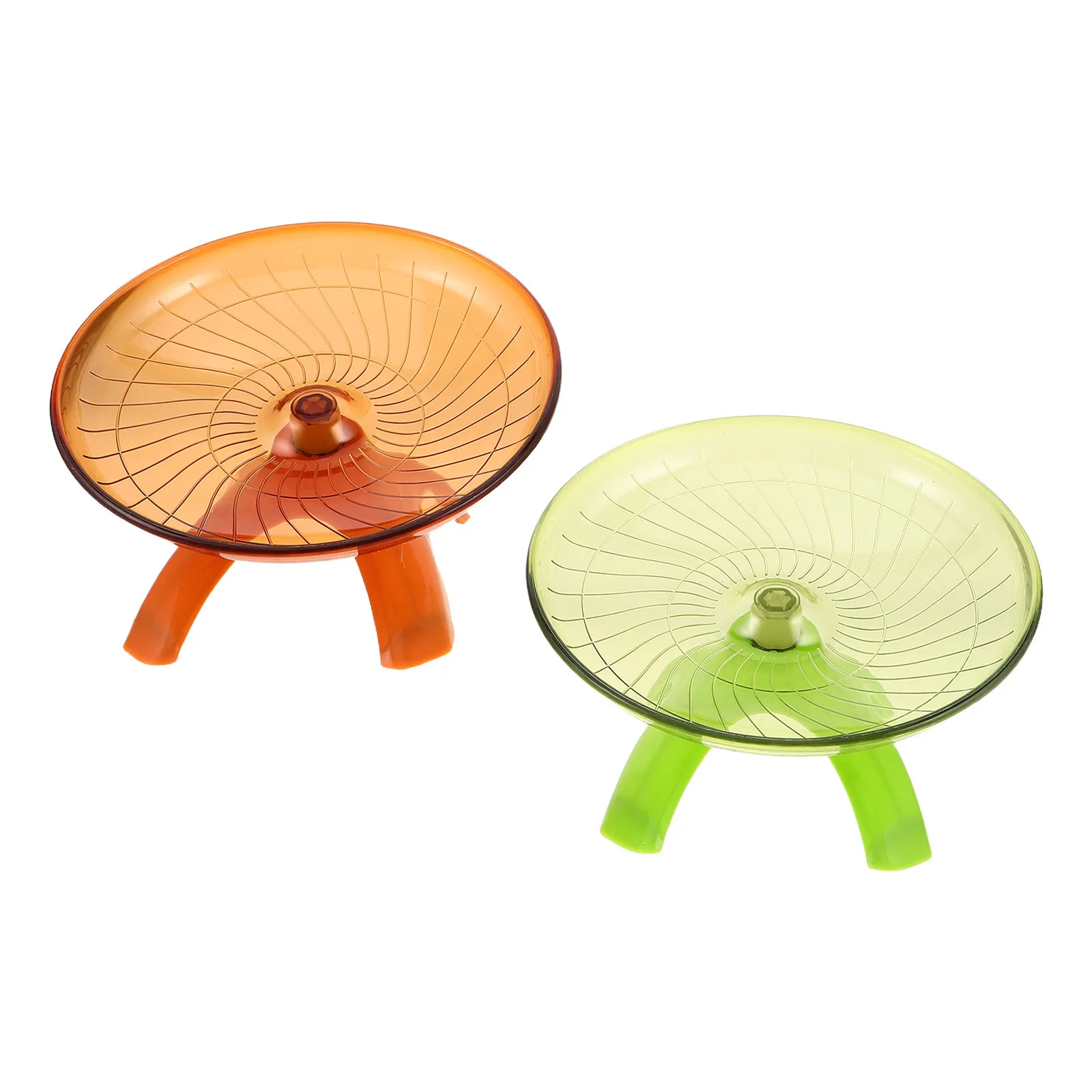 

2Pcs Pet Running Wheel Silent Hamster Exercise Saucer for Small Pets Spacious Quiet Night Running Wheel for Gerbils Mice