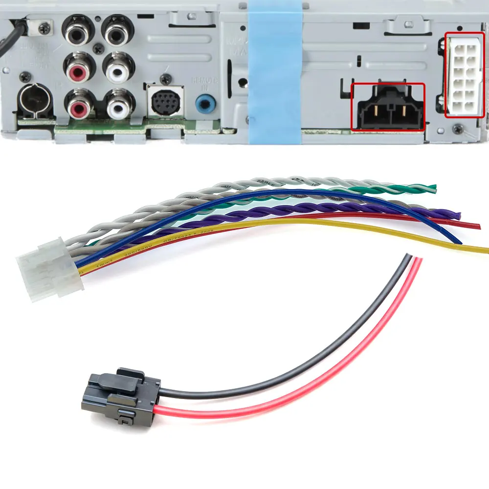12 Pin Power Speaker Input SubWoofer Out Harness Cable for Sony MEX-M100 MEX-XB100BT