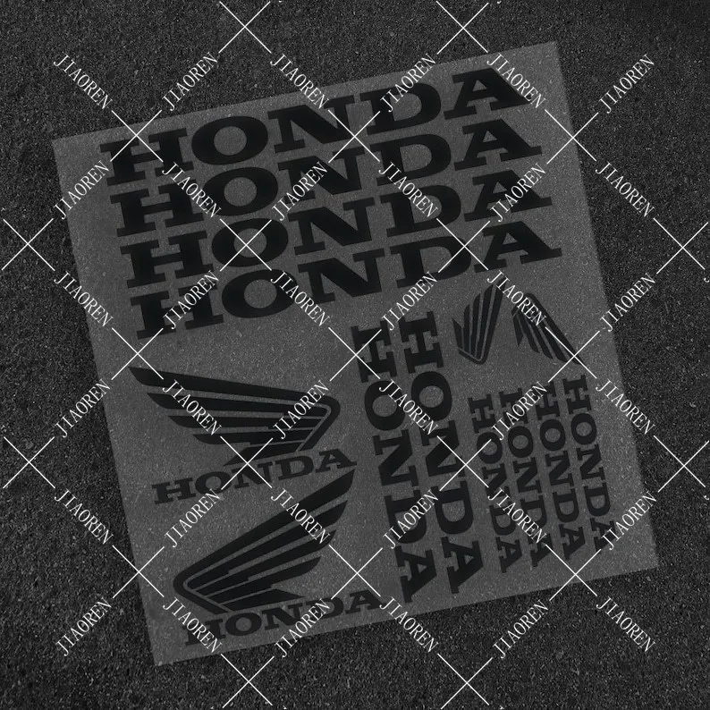 Vinyl Honda Sticker Wing Decal Motorcycle Logo Kit #2 image 4