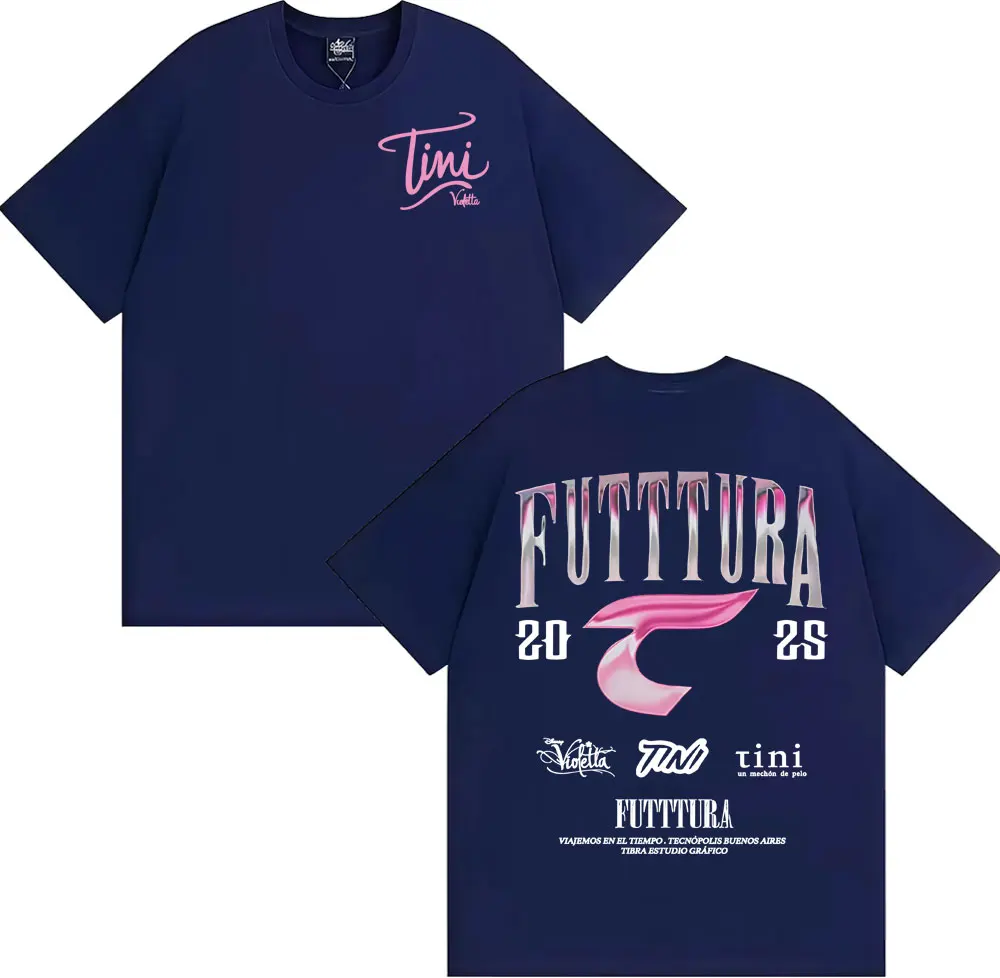 المغني تيني ستوسيل فوديرا ألبوم 2025 جولة تي شيرت الرجال النساء الموضة الجمالية الرجعية تي شيرت القطن عادية المتضخم تي شيرت #2