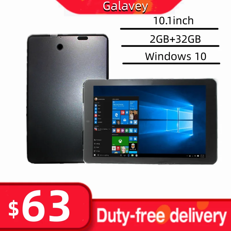 10,1-calowy tablet z systemem Windows 10 RCA02 2 GB RAM 32 GB ROM Czterordzeniowy podwójny aparat fotograficzny 6000 mAh Bateria HDMI USB 3.0 WiFi Bluetooth 4.0