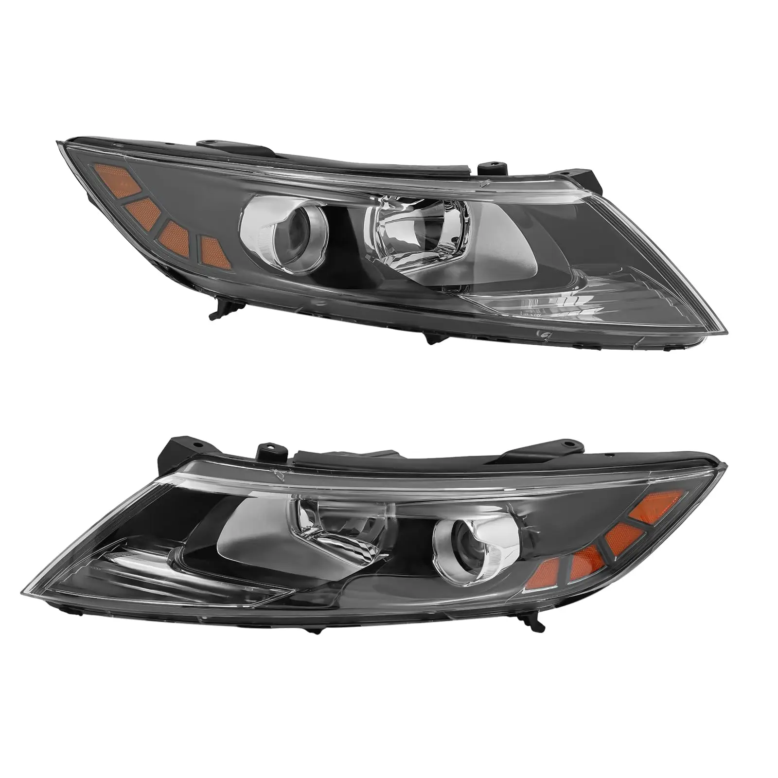 

For 2011 2012 2013 Kia Optima Front Halogen Headlight Assembly Compatible Left+Right Side Driver and Passenger Head Lights Direct Replacement