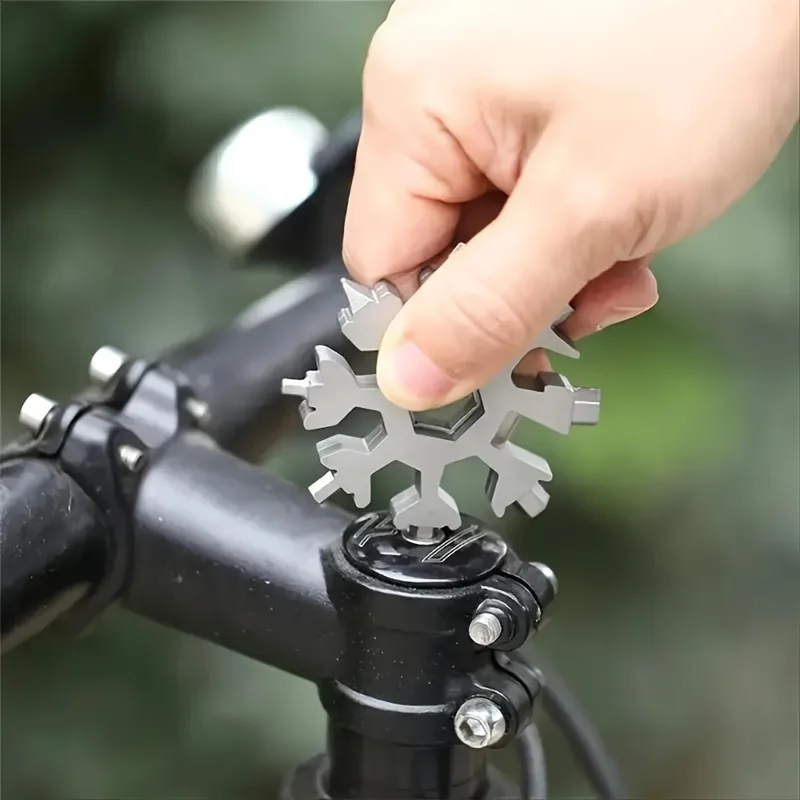 Multifunctional Snow Wrench Keychain Portable Hexagonal High Carbon Steel Octagonal Mini Wrench image 3