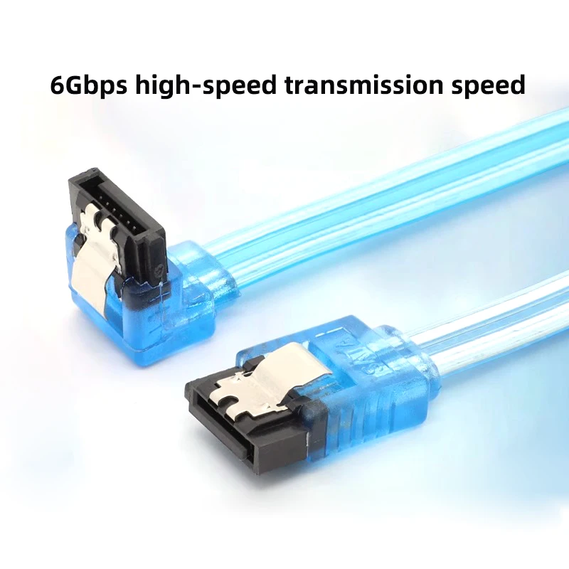 SATA 8P 3.0 III SATA3 6GB/S 15/20/30/50cm straight&curved head high speed hard drive data cable Double-ended iron shrapnel