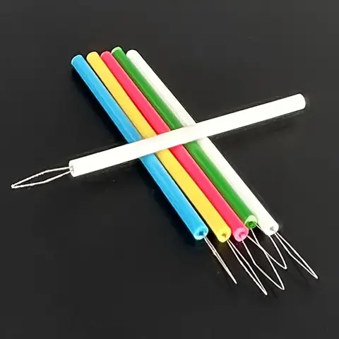 5-piece essential plastic threading tool set for sewing - a convenient sewing tool suitable for beadwork and handicrafts