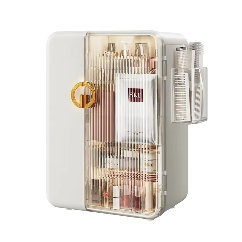 Multifunctional drawer type transparent cosmetic storage box cosmetic storage box plastic desktop storage box for cosmetic