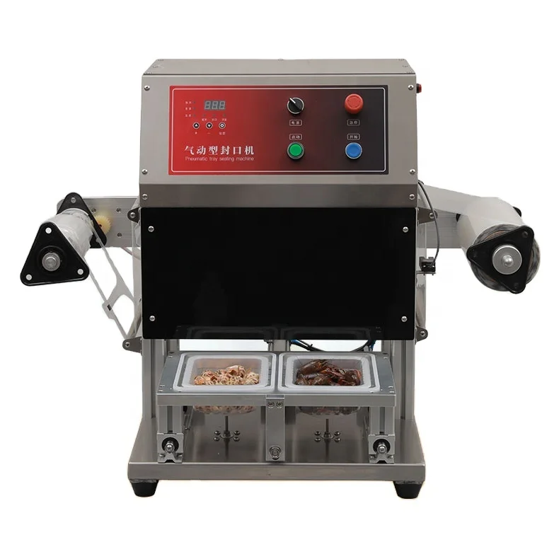 

WANHE Electric Operate Food Box Sealing Machine Take Out Lunch Plate Packing Machine Food Tray Sealer