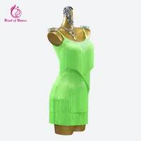 Robe de danse latine élégante pour femme, tenue de compétition, costume de bal américain, vêtements de cabaret, costume de salle de bal, tenue de danse samba sexy pour fille 2