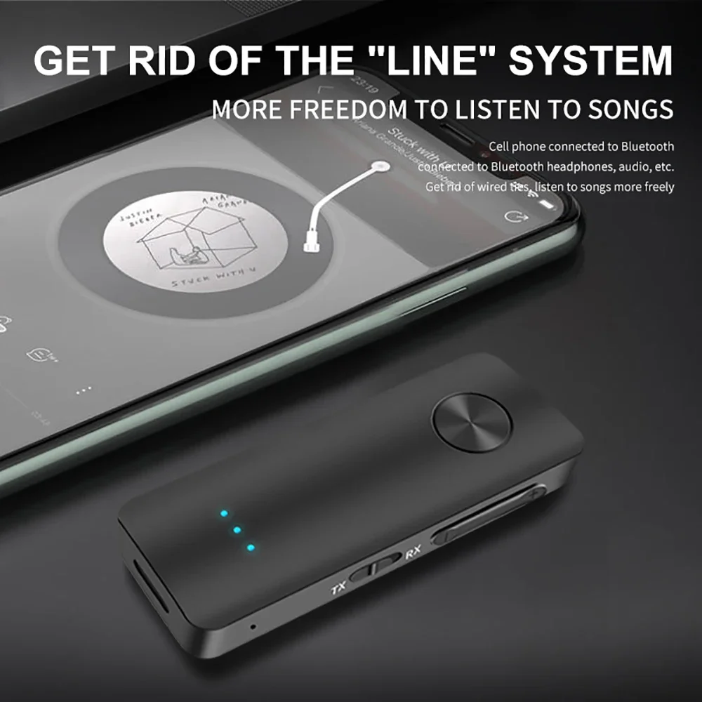 Bluetooth 5.4 Wireless Audio Transmitter AUX Car Adapter for Headphones/Speaker Hands-Free Music Streaming & A2DP Support - Image 6