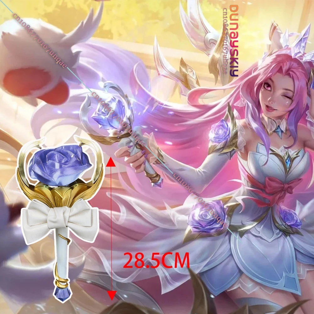 Game LOL Seraphine Seraphine Cosplay Microphone Prop Handmade PVC Material Perfect Copy 28.5CM Seraphine Role-playing Prop