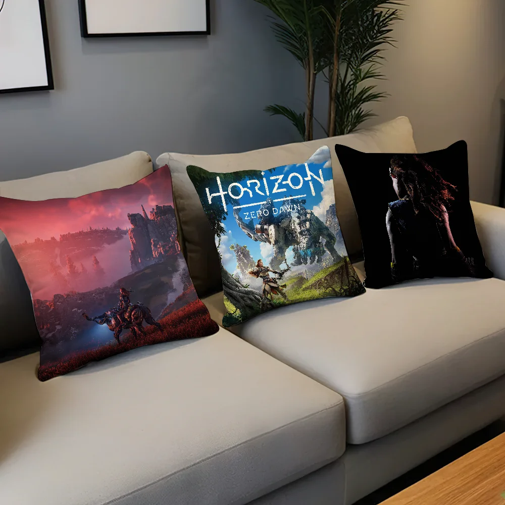 Game Horizon Zero Dawn Pillow Case For Home Bedroom Room Decoration Living Room Sofa Cushion Cover Suitable