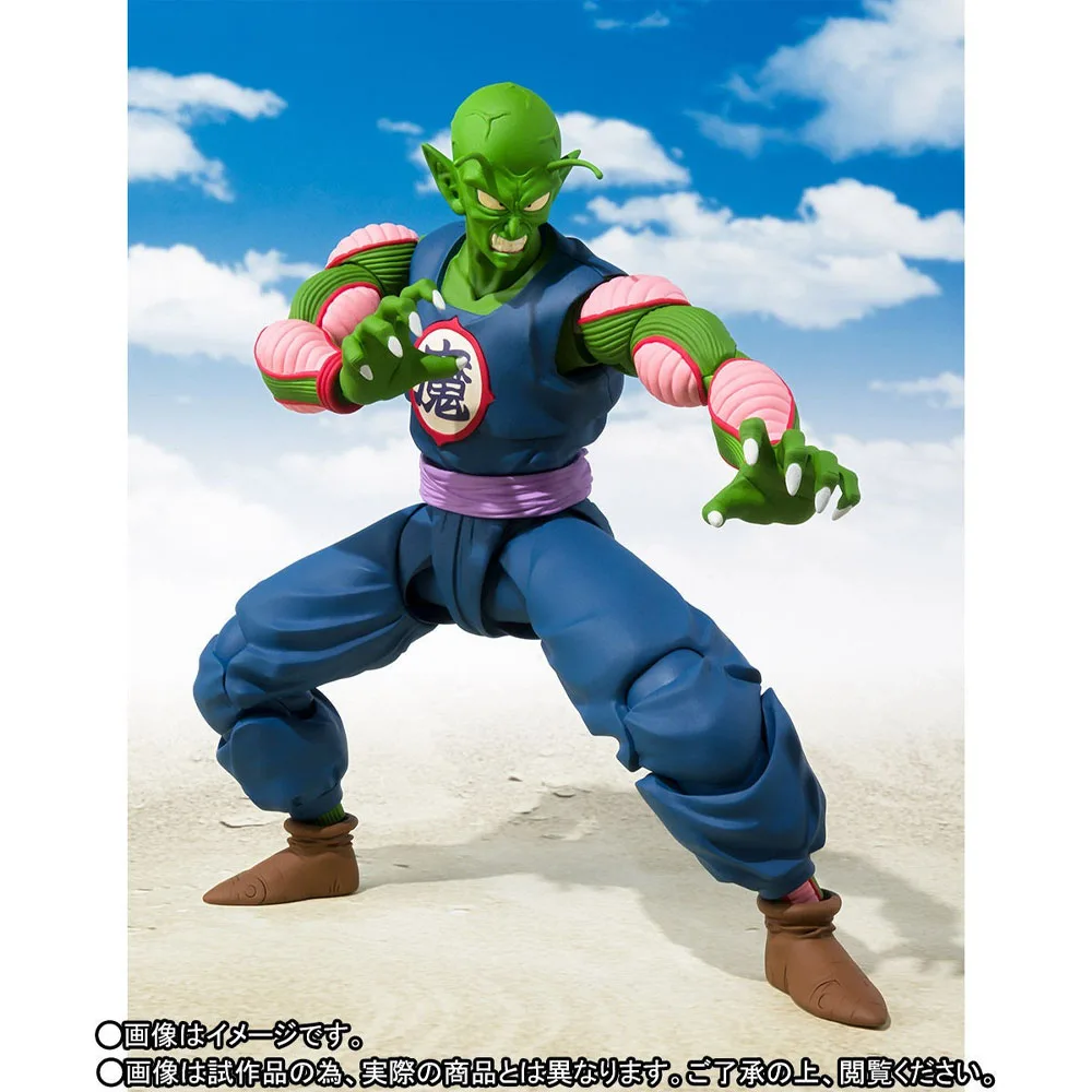 100% autêntico em estoque genuíno bandai s.h. figuarts wing-man (2024) piccolo demon king anime figura de ação coleção modelo brinquedo