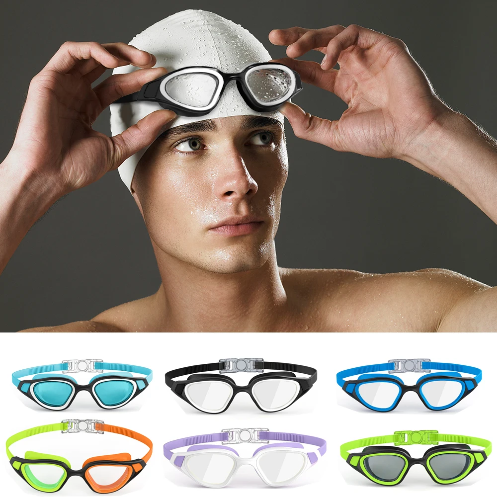 Professional Swimming Goggles Waterproof Anti Fog Swimming Glasses for Men Women Silicone Swim Eyewear Underwater Diving Goggles