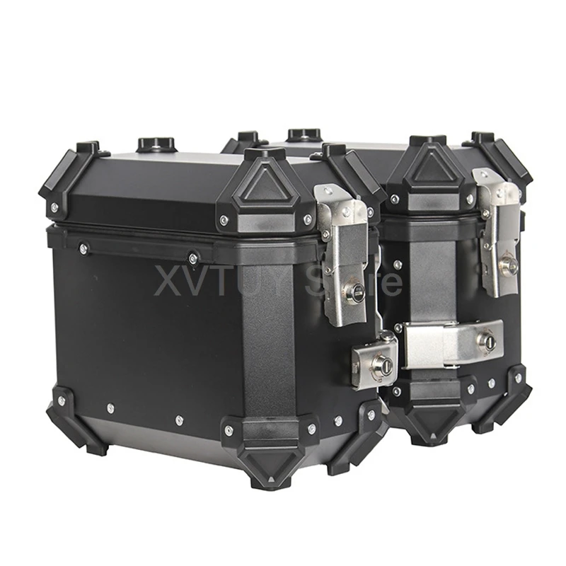 

18L Motorcycles Side Saddle Box 36L 45L Anti Theft Aluminium Alloy Top Tail Case Travel Luggage Storage Helmet Box Waterproof