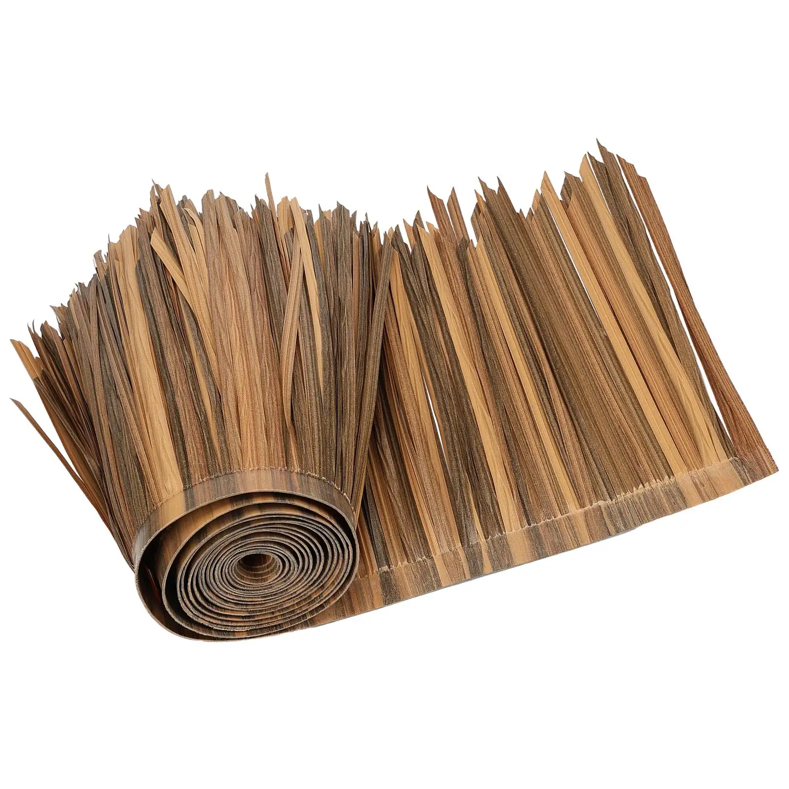 Straw Roof Thatch Mat Fake Decor Simple to Use 1M Devices Artificial Palm Thatch DIY for Garden Patio Hut Bar Outdoor