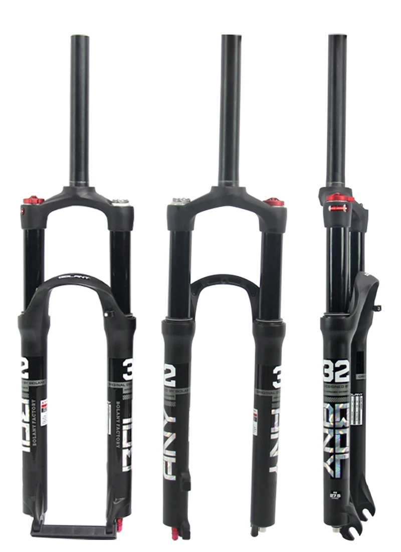 Mountain Bike Suspension Bicycle Front Fork Double Air Chamber Shock Absorber Front Fork