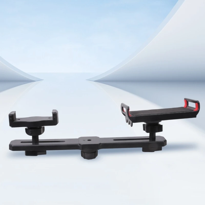 

Мобильный держатель с двойным устройством для смартфонов, планшетов, 4,5 11 дюймов, 1/4, 17 мм, крепление для штатива, стабильная вращающаяся основа для видео 896C