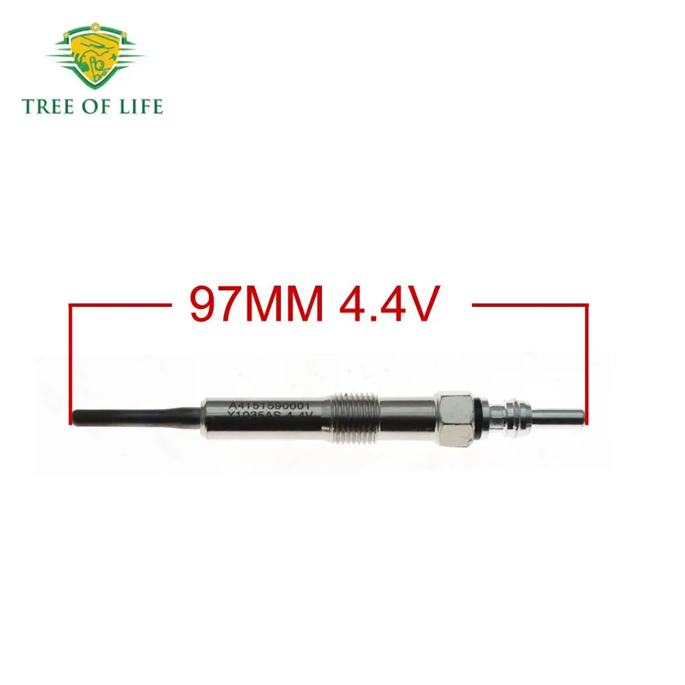 4X Glow Plugs 4.4V For MERCEDES A-CLASS W176 B-CLASS W246 W242 CITAN W415 CLA X117 X156 160 180 CDI A4151590001 4151590001