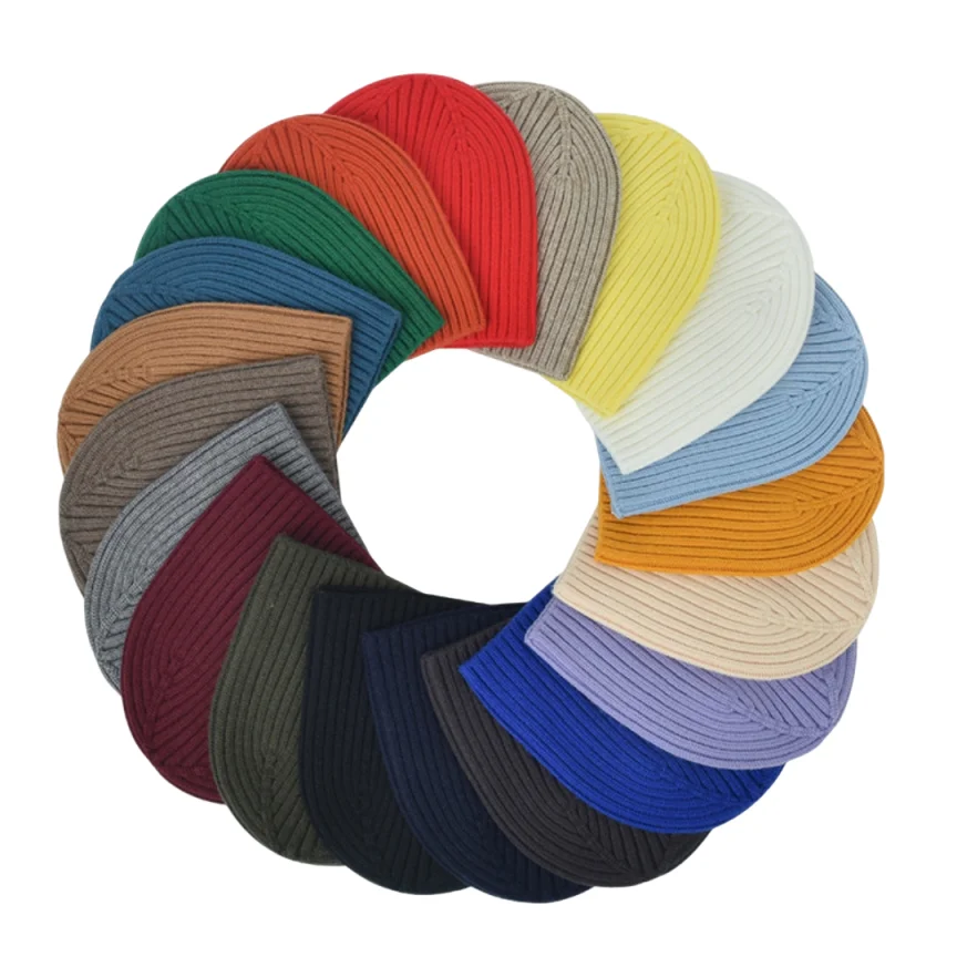 Cappello a bordo dritto Berretto in maglia elastica Berretto monopezzo Comodo berretto che copre le orecchie per la vita quotidiana Ciclismo invernale