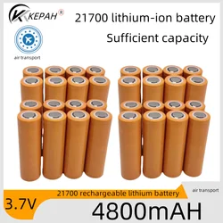 21700 NCR21700T Lithium Rechargeable Battery 4800mAh 3.7 V 40A High-discharge Battery High-drain Li-ion Battery  led flashlight