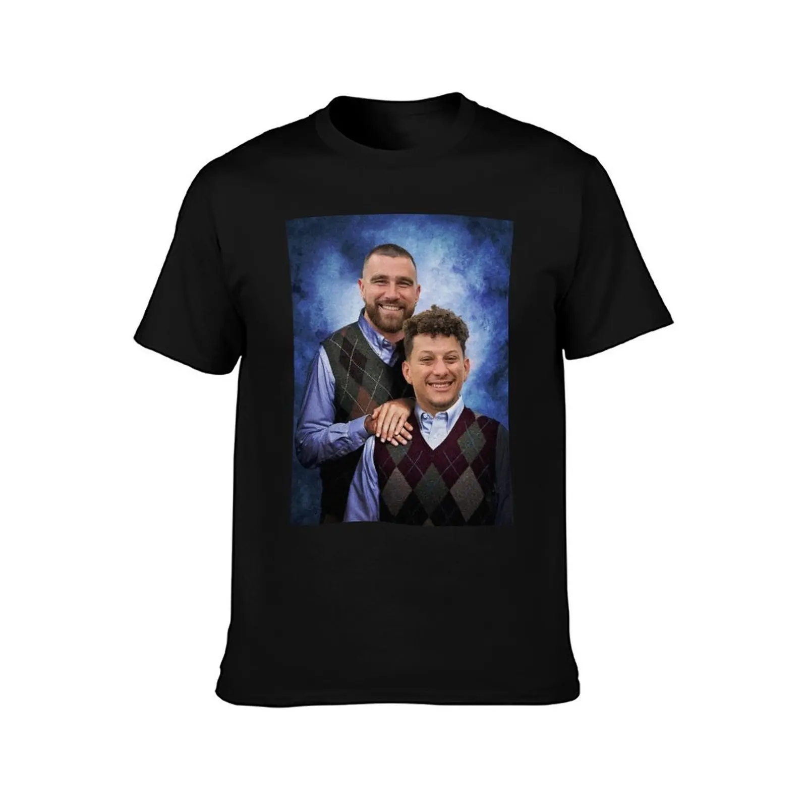 Kelce and Mahomes Stepbrothers T-Shirt Long Lasting Casual T-Shirt