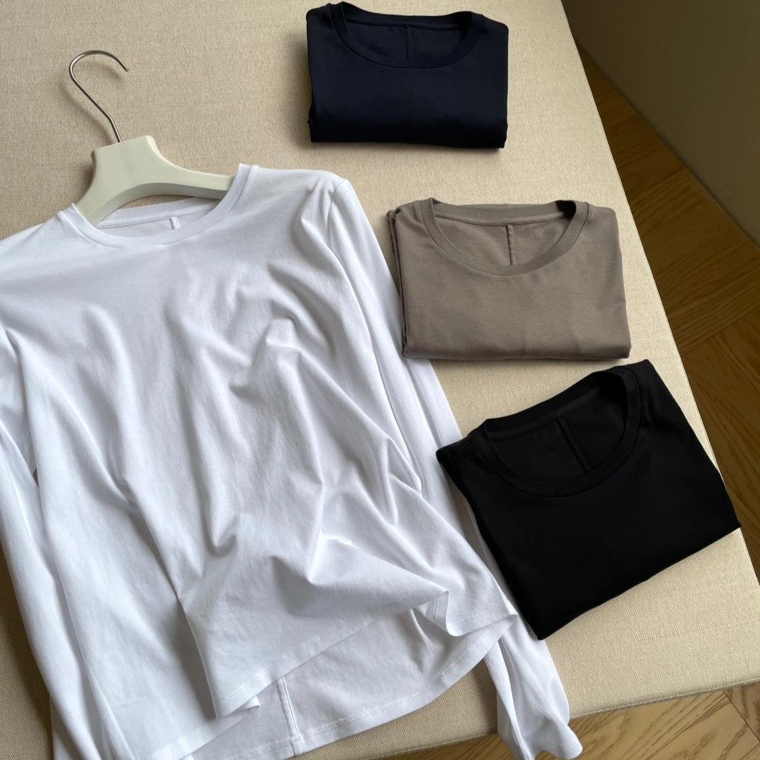 High End 110-Count Pima Cotton Long-Sleeve T-Shirt