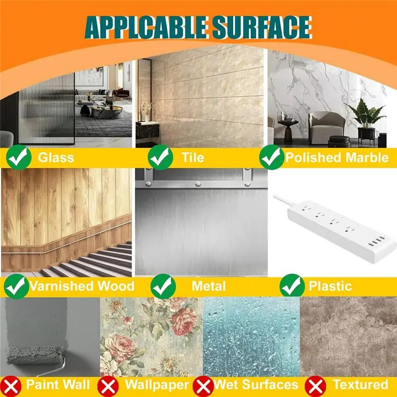 A68P-36 Pairs (72 Items) Of Photo Frame Special Stickers For Wall Hanging Without Punching And Double-Sided Magic Stickers